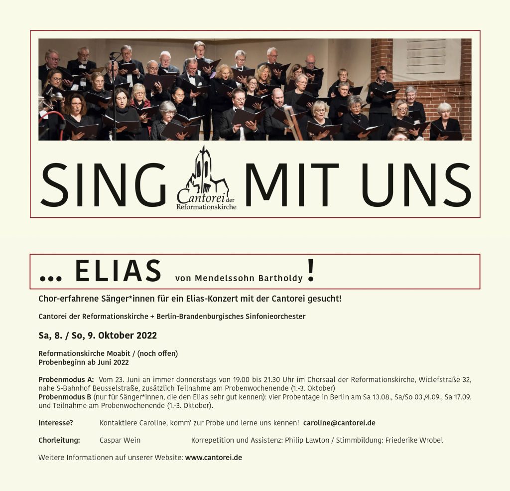 Sing mit uns ... ELIAS!
